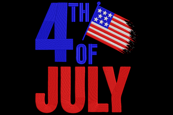 4th of July Embroidery Design Review