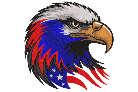 American Bald Eagle Embroidery Design