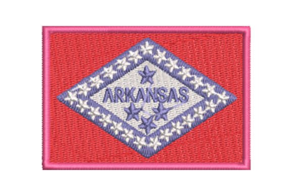 Flag of Arkansas Embroidery