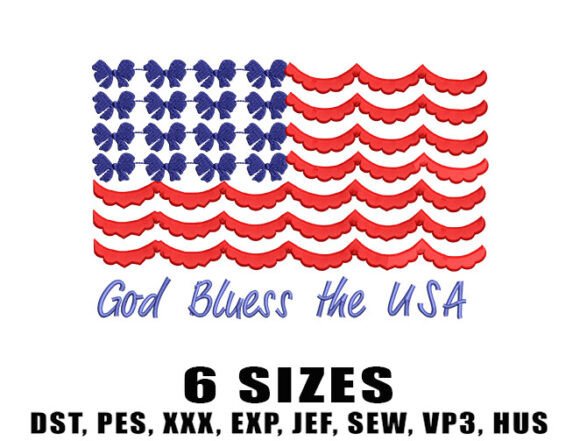 God Bless Usa Flag