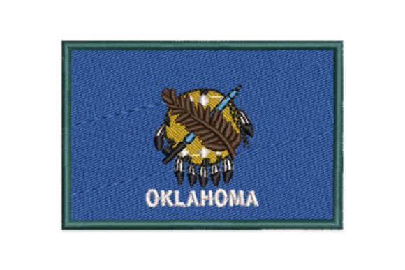 Oklahoma Embroidery Design