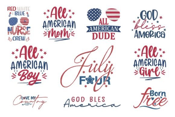 Patriotic USA Family Occupation Bundle