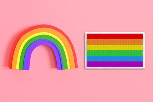 Rainbow LGBT Gay Pride Flag ITH Feltie