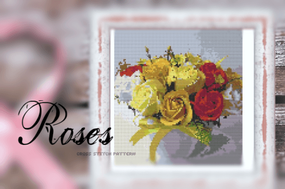 Roses. Cross Stitch Pattern