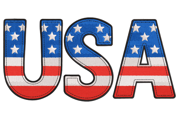 USA Flag Letters Review